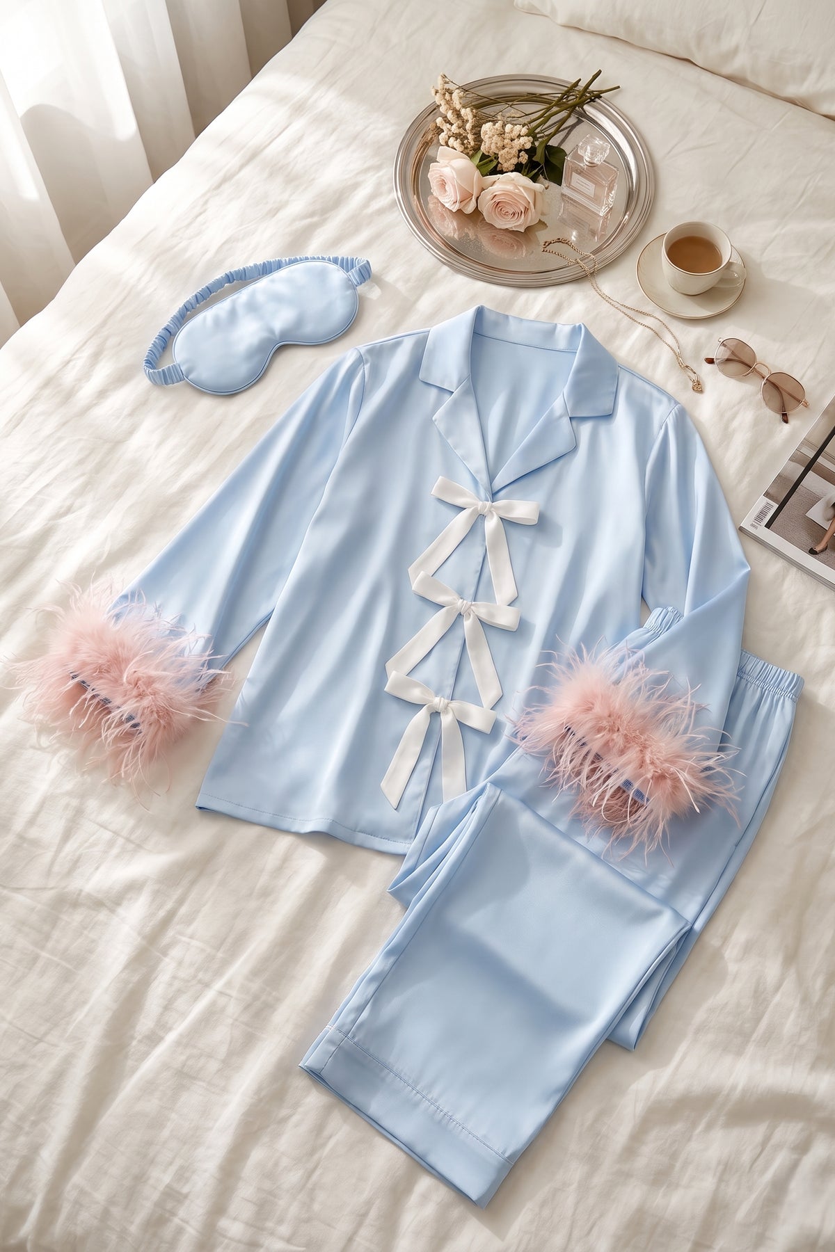 The Bridal Sleep Set 2 - Baby Blue