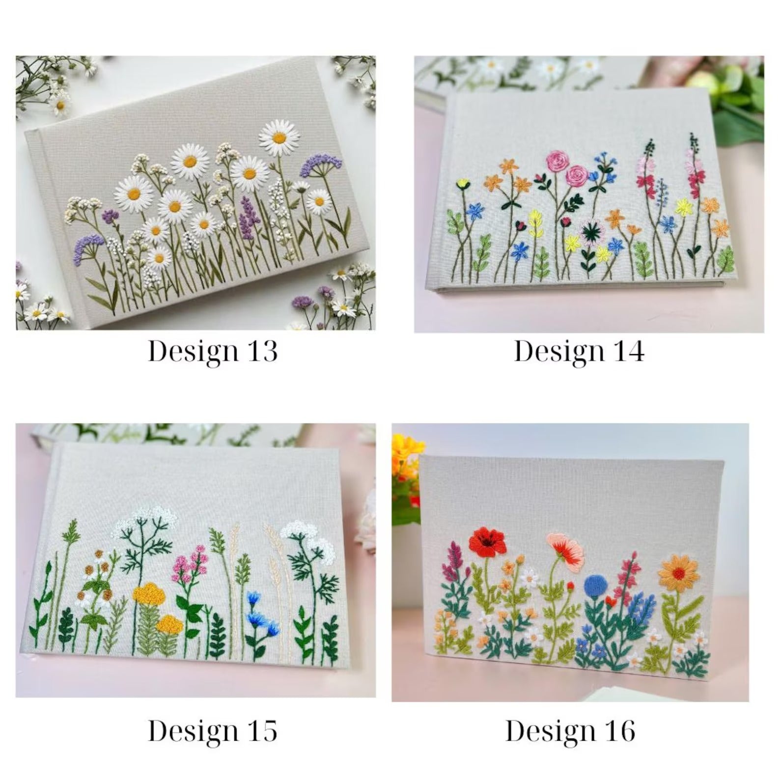 Custom Linen Wedding Guest Book, Engagement Scrapbook, Anniversary Gift, Bridal Shower Guest Book