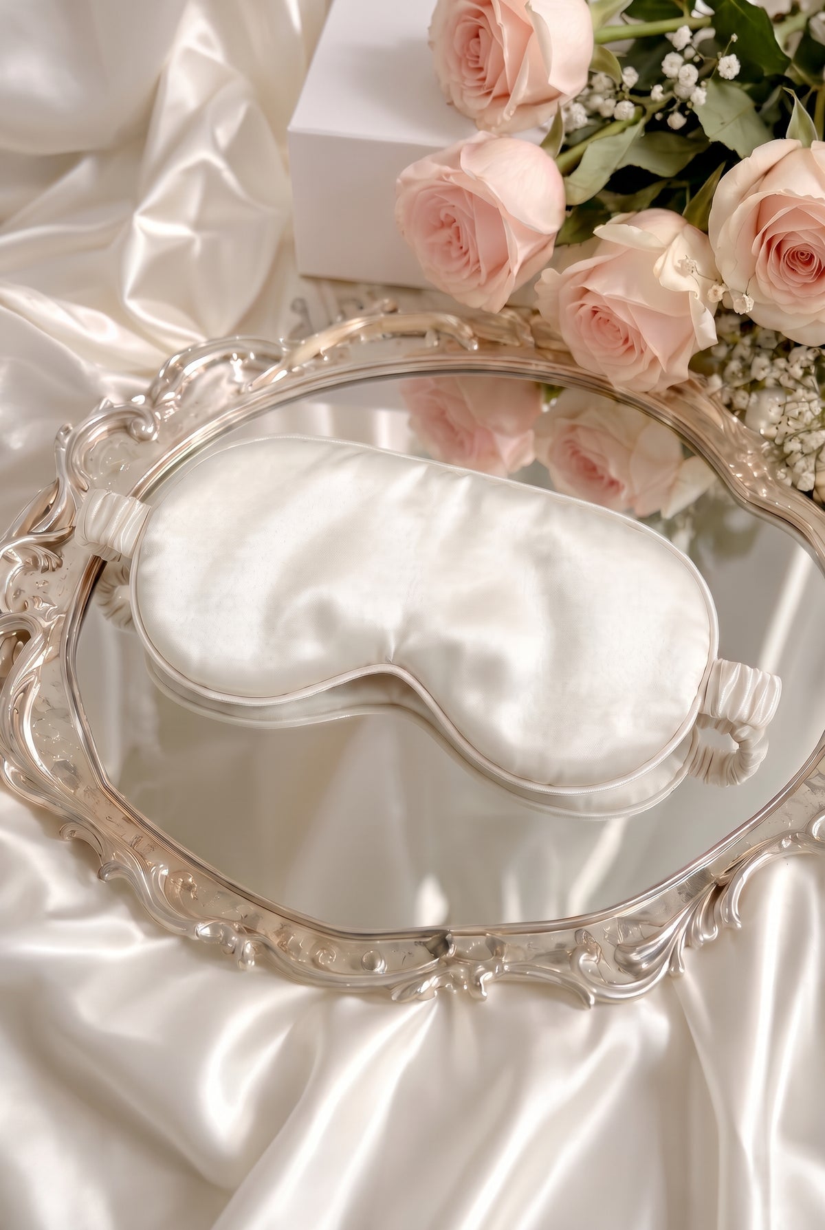 Luxe Satin Sleep Mask - Ivory